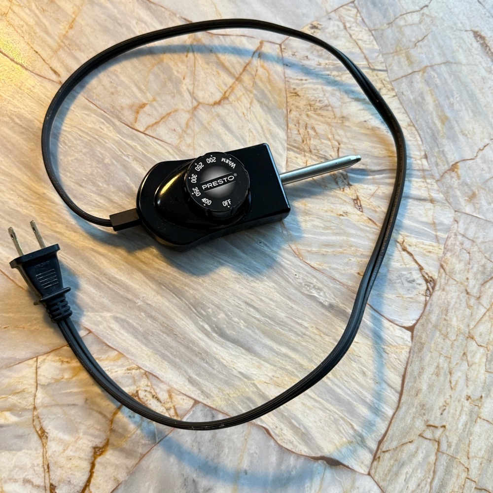 Presto Electric Skillet Griddle‎ Control Plug Temperature Dial 120 Volts
